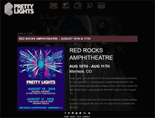 Tablet Screenshot of prettylightsmusic.com